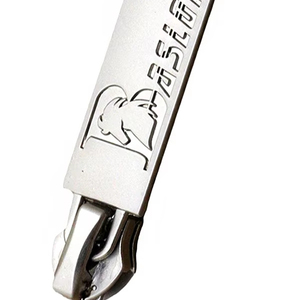 Hengda fábrica personalizada barata cabezas de cremallera personalizadas en relieve Metal cremallera etiqueta traje tirador de cremallera - Product Image 1