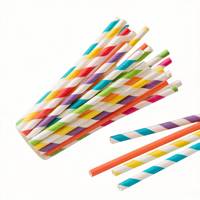 Pailles en papier jetables écologiques personnalisées de qualité alimentaire, biodégradables, non toxiques, recyclables pour le bubble tea et les jus