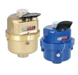 Fabricante de medidores de agua suministro de latón/plástico medidor de agua Kent 15mm -25mm medidor de agua de pistón volumétrico con pulso opcional