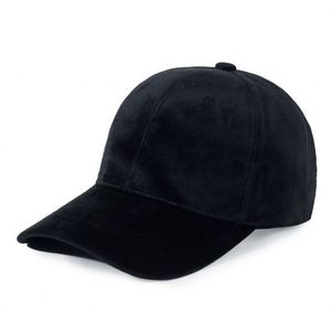 Wholesale Custom Solid Color Curve Brim Cap Unisex Warm <b>Hat</b> Velvet Baseball Cap - Product Image 1