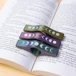 Soporte de página de libro de pulgar de eclipse solar impresión 3D personalizada soporte de Página de Libro de una mano modelo de diseño de arte popular regalo para amante de la lectura - Product Image 1