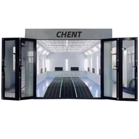 Cabine de pulvérisation de voiture de luxe 38KW 9m avec chauffage électrique Four de cuisson automatique Salle de peinture automobile de luxe à vendre