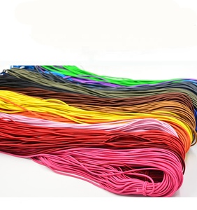 Producto de China multi-color duradero 10mm 20mm decorativo de nylon poliéster cordón elástico de goma roper - Product Image 4