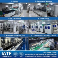 شاشة عرض TMK مقاس 12.1 بوصة بدقة 1280*800، وحدة LCD TFT تعمل في درجات حرارة واسعة (-40 إلى +85 درجة مئوية)، سطوع 1500 شمعة/متر مربع، مقروءة تحت أشعة الشمس، شاشة RTP مدمجة للاستخدام الخارجي