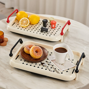 Cup Storage Rack Rectangular Cream Color Water Resistant Desktop <b>Tea</b> Cup Holder <b>Standing</b> Type - Product Image 1