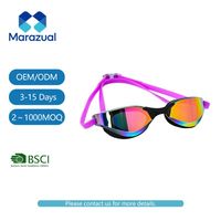 Lunettes de natation en silicone Marazual pour la compétition, sangle réglable, lunettes de natation professionnelles