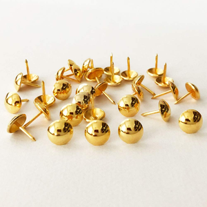 Chiodi Decorativi per Tappezzeria Fai-da-Te, Colore Oro, D11mmxL17mm, Borchie per Divani, Chiodi Decorativi per Mobili in Legno, Chiodi a Testa Tonda - Product Image 5