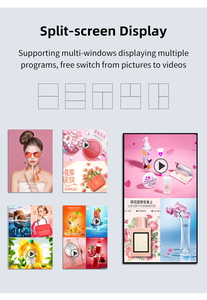 High Brightness 2k/4k LCD Screen Mall Hanging <b>Window</b> Display Facing Wall Mount Tv Advertising Player Digital Signage KX-LE32WD W - Product Image 6