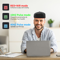 Cappello Terapeutico a Luce Rossa con 120 LED 660nm 830nm, Cappello a LED Infrarossi per Salute del Cuoio Capelluto, Uso Domestico e Professionale