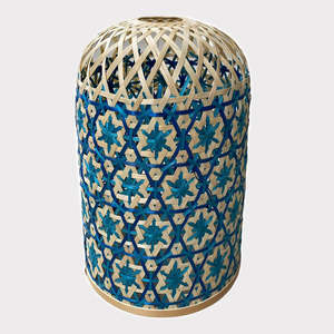 Boho Style Handmade Lampshade Natural <b>Wicker</b> Pendant Lamp Cover Handwoven <b>Light</b> <b>Shade</b> for Home Decor Lighting Fixture - Product Image 6