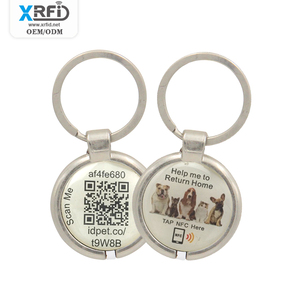 사용자 정의 인쇄 Tag213 Em 금속 213 추적 개 공기 스마트 13.56Mhz Rfid Nfc 개 애완 동물 에폭시 교수형 태그 Nfc 애완 동물 Id 태그 - Product Image 1