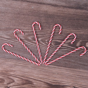 YUYANG Bastones de Caramelo Navideños de Plástico Retorcidos, Decoración para Árbol de Navidad, Adornos Colgantes para Árbol de Navidad - Product Image 6