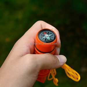 Silbato de Supervivencia Cinco en Uno de Material ABS Naranja para Exteriores, Silbato Multifuncional que Combina Silbato, Fuente de Fuego y Brújula - Product Image 5