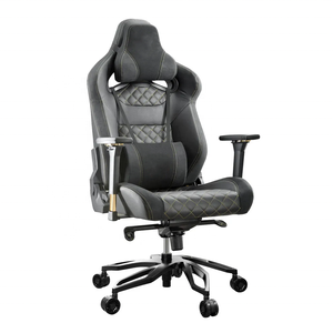 Chaise de <span class=keywords><strong>jeu</strong></span> d'ordinateur de luxe PRO Cougar THRONE ROYAL Chaise d'ordinateur en alliage d'aluminium doré 4D Accoudoir Sillas Gamer - Product Image 4