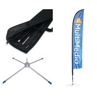 Logo plage plume drapeau bannière personnalisé larme publicité plume drapeau pôle