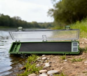 Boîte de rangement pour montages de pêche à la carpe, type portefeuille, avec planche pour montages rigides et épingles, boîte à accessoires de pêche à la carpe - Product Image 1