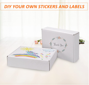 12*9x3 بوصة صناديق الشحن مجموعة من 20 ، الأبيض صندوق من الورق المقوى المموج الأدب الارسال - Product Image 4