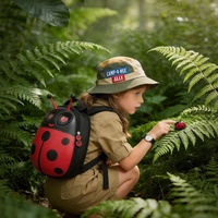 LOY C9 Mochila Escolar LED Mariquita para Niños Impermeable - Mochila de Dibujos Animados con Pantalla LED para la Escuela