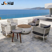 Meubles de patio modernes en aluminium, canapé d'extérieur Gofa, chaise longue pour cour, villa, balcon, parc, salle à manger, hôtel