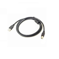 Cable de Datos USB Estándar 2.0 para Impresora y Computadora, Cable de Carga Rápida de 3A con Anillo Magnético de Protección, Negro