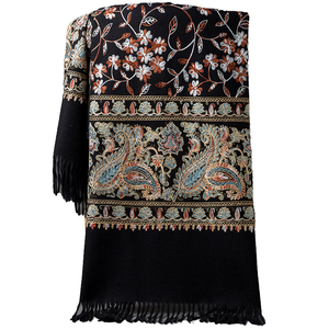 Nuevo Chal de Cachemira Suave y Transpirable con Bordado Rojo para Mujer, Estilo Cheongsam, para Otoño e Invierno 2025, con Logotipo Personalizable - Product Image 4