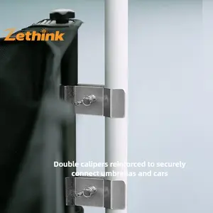 Портативный легкий складной зонт из стекловолокна с водонепроницаемостью более 3000 мм для кемпинга, пляжного отдыха и путешествий на автомобиле - Product Image 5