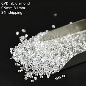 ラウンドCVD 0.9mm-3.1mm ダイヤモンド 価格/個 スターズジェム 最高品質販売店 フル在庫 DEF VVS VS メレー ラボグロウンダイヤモンド - Product Image 1