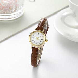 Esfera minimalista y ultra pequeña de estilo <span class=keywords><strong>academia</strong></span> de comercio exterior de gran venta, Correa fina retro y artística, reloj compacto - Product Image 2