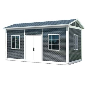 Casa Contenedor Modular Portátil <span class=keywords><strong>de</strong></span> 20 pies, Prefabricada, Elegante, Premium, con Techo a Dos Aguas y Acabado <span class=keywords><strong>de</strong></span> Madera, Ideal para Jardín - Product Image 4