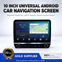Dingwei Version 4G Écran 10 pouces avec cadre, bouton rotatif, haute définition, Android 12.0, grand écran, Octa-core, Navigation DVD universelle