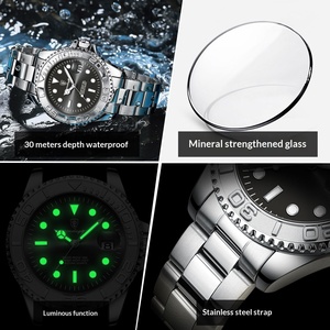 Nouvelle montre à quartz pour homme <span class=keywords><strong>en</strong></span> acier inoxydable, étanche et lumineuse, tendance, article phare pour <span class=keywords><strong>le</strong></span> commerce international <span class=keywords><strong>en</strong></span> direct - Product Image 4