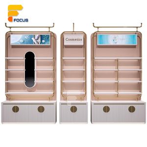 Expositor de Maquillaje Personalizado, Mostrador de Cosméticos para Minoristas, Mueble de Almacenamiento de Madera con Cajones e Iluminación - Product Image 5