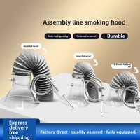 Horn Mouth Assembly Line Smoking Hood PVC Metal 2m/10m Ventilasi Pembuangan Asap