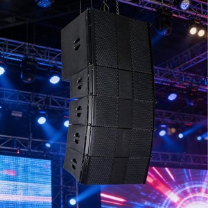Sistema Audio Professionale PA per Interni con Diffusori Line-Array in Legno, Montaggio a Palco, Modello Gjz-32 - Product Image 4
