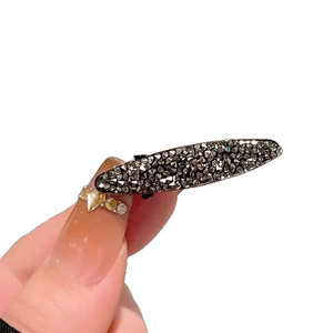 In-stock High-end Sweet <b>Small</b> Rhinestone Handmade 3.5cm Hair Clip Mini <b>Side</b> & Duckbill Clips for Fashionable Forehead Bangs - Product Image 3