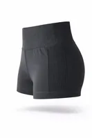 Shorts de yoga taille haute sans coutures pour femme – Extensibles, pour entraînement, gym, fitness, course à pied – Doux, anti-transparence, en nylon, tenue de sport active