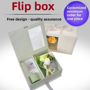 Custom High-End Paperboard Gift <b>Box</b> Eternal Flower Perfume <b>Box</b> for Mother's Day Minimum Order 50pcs Wholesale Stamping Folder - Product Image 5