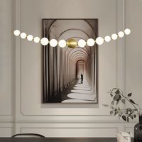 Lustre en fer forgé doré de style nordique moderne minimaliste du milieu du siècle, éclairage de luxe pour salon et salle à manger, Tmall Genie