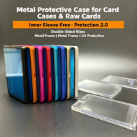 Étui de protection magnétique en métal pour cartes gradées 35PT/130PT résistant aux rayures, avec support magnétique et pare-chocs