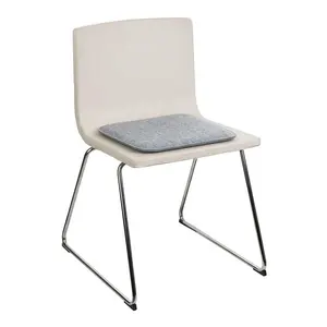 Coussins de siège pour chaise de cuisine, en feutre, gris clair, carré, coussins