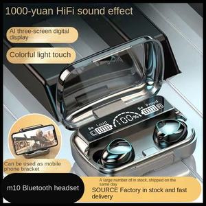 헤드셋 디지털 디스플레이 노이즈 캔슬링 이어폰 용 크로스 보더 새로운 M10 인이어 무선 TWS 게임용 헤드폰 - Product Image 3