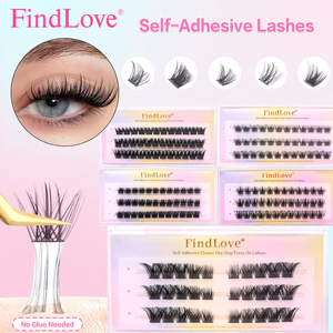 Nueva Serie <span class=keywords><strong>de</strong></span> Extensiones <span class=keywords><strong>de</strong></span> <span class=keywords><strong>Pestañas</strong></span> en Racimo Pre-Encoladas con Logotipo Personalizado, Resistentes al Agua, Volumen Grueso 3D, Sin Pegamento, <span class=keywords><strong>Pestañas</strong></span> Postizas <span class=keywords><strong>de</strong></span> Longitud Mixta - Product Image 2