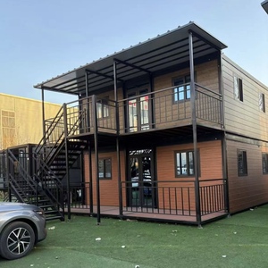 Maison en conteneur extensible 3 en 1 Maison préfabriquée avec système de poussée, maison mobile pliable pour Glamping Villa Office - Product Image 1