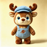 Jouet en peluche interactif intelligent en forme de renne, animal en peluche AI parlant et dansant, peluche douce, décoration de Noël, cadeau