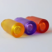 Flacons roll-on cylindriques portables vides de 5 ml pour cosmétiques, personnalisables, colorés, pour parfum, huiles essentielles, gouttes pour les yeux, en verre