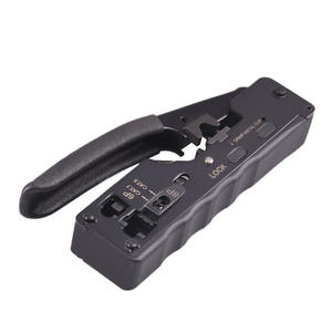 DIY Networking <strong>Tools</strong> Cat5e Cat6 Cat6A Wire Stripper/Cutter/Crimper RJ45 Pass Through Soft Grip Plastic Handle Cable Pliers - Product Image 5