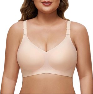 1032 # phụ nữ thoáng khí liền mạch hàng ngày Push-Up áo ngực thoải mái mềm mại một mảnh không dây phía trước gần rắn mô hình sexy thực tế - Product Image 1