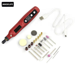 JANGKLIFE <span class=keywords><strong>Mini</strong></span> perceuse électrique rechargeable par USB, ensemble d'outils pratiques pour le bricolage, outils multifonctionnels de meulage et de polissage léger à 5 niveaux - Product Image 1