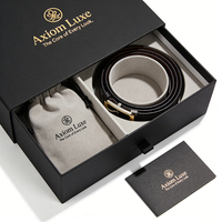 Boîte d'emballage de ceinture pour homme en carton kraft de luxe avec logo personnalisé, design gratuit