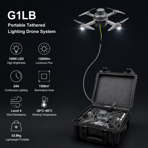Lámpara LED Portátil de 100w y 12000lm de Alto Lumen para Drones, Estación de Energía con Cable, Fotografía Aérea 24h, Kits de Emergencia para Exteriores - Product Image 1